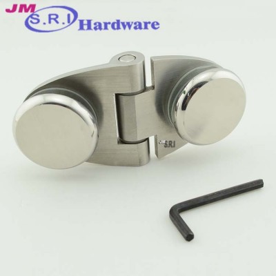 Stainless steel round adjust glass shower door pivot hinges